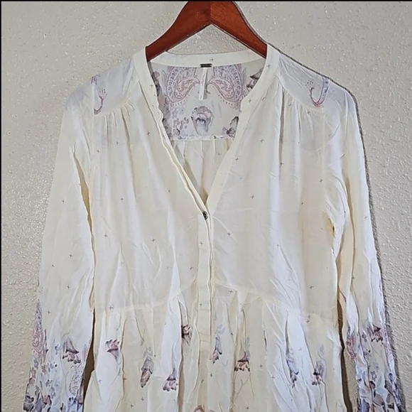 Free People Long Sleeve Mini Dress. - Picture 7 of 7